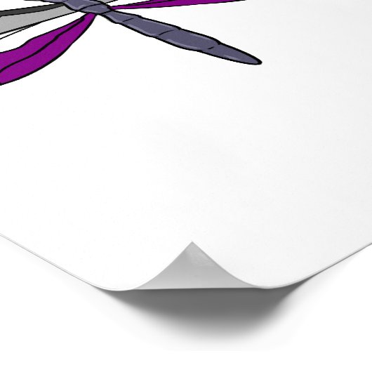 Ace Pride Dragonfly Poster (Ecke)