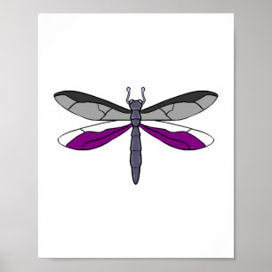 Ace Pride Dragonfly Poster