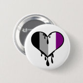 Ace Pride Dripping Heart Button (Vorne & Hinten)
