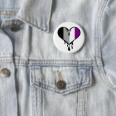 Ace Pride Dripping Heart Button (Beispiel)