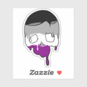 Ace Pride Driving Skull Aufkleber (Blatt)