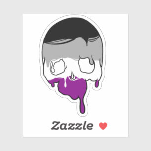 Ace Pride Driving Skull Aufkleber