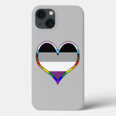 Ace Pride Heart Case-Mate iPhone Case (Rückseite)