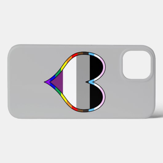 Ace Pride Heart Case-Mate iPhone Case (Rückseite (Horizontal))