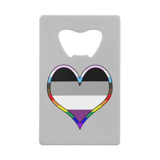 Ace Pride Heart Credit Card Flaschenöffner (Vorderseite)