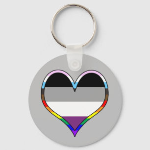 Ace Pride Heart Keychain Schlüsselanhänger