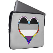 Ace Pride Heart Laptopschutzhülle (Vorne Rechts)