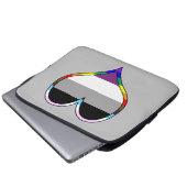 Ace Pride Heart Laptopschutzhülle (Vorne Knopf)