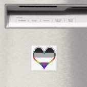 Ace Pride Heart Magnet (In Situ (Geschirrspüler))
