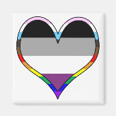 Ace Pride Heart Magnet (Vorne)