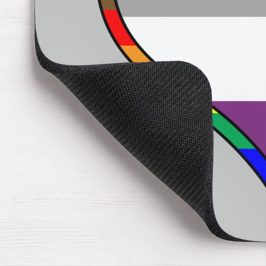 Ace Pride Heart Mouse Pad Mousepad (Ecke)