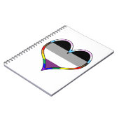 Ace Pride Heart Notebook Notizblock (Linke Seite)