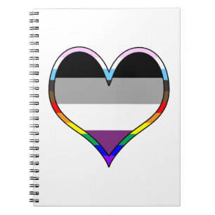 Ace Pride Heart Notebook Notizblock