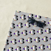 Ace Pride Heart Pattern Beach Handtuch (Beispiel)