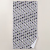 Ace Pride Heart Pattern Beach Handtuch (Vorderseite)