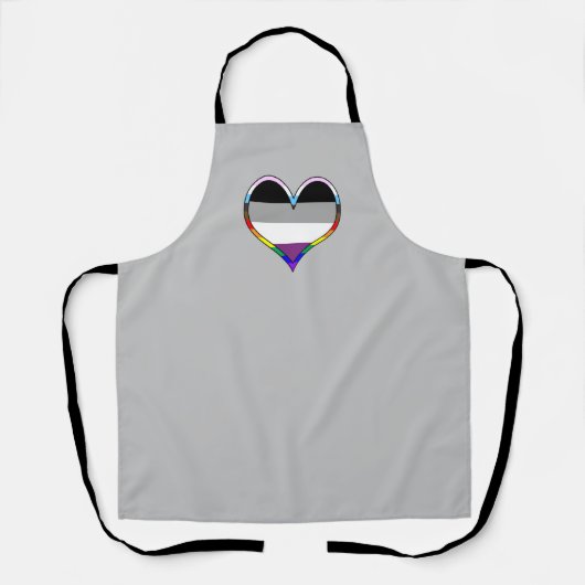 Ace Pride Heart Schürze (Vorderseite)