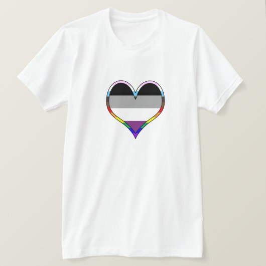 Ace Pride Heart T-Shirt (Design vorne)