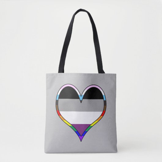 Ace Pride Heart Tote Bag Tasche (Vorderseite)