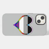 Ace Pride Herz Case-Mate iPhone Hülle (Rückseite (Horizontal))