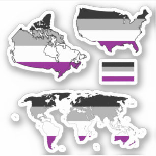 Ace Pride Maps I Aufkleber