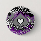 Ace Pride Squiggle Button (Vorderseite)