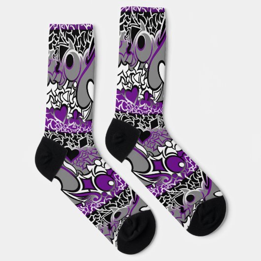 Ace Pride Squiggle Socken (Rechts)