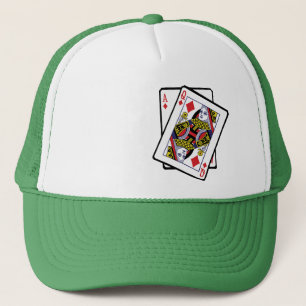 Ace & Queen of Diamonds 21. Geburtstag Geboren 200 Truckerkappe
