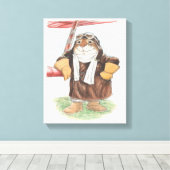 Ace Rabbit Canvas Print Leinwanddruck (Insitu (Holzboden))