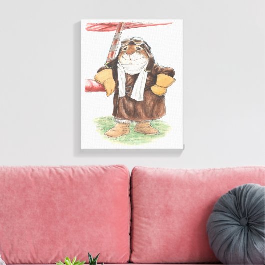 Ace Rabbit Canvas Print Leinwanddruck (Insitu (Wohnzimmer))