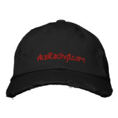 Ace Racing 1.com bedrückte twill cap. Bestickte Kappe (Vorderseite)