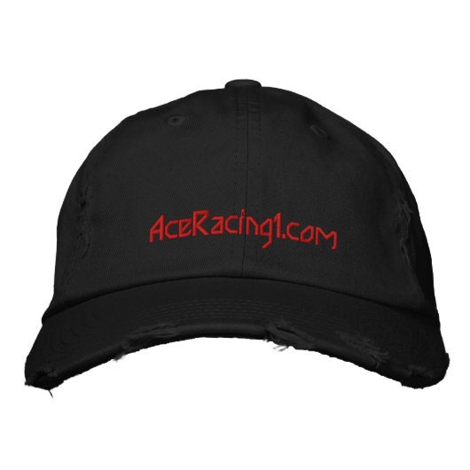 Ace Racing 1.com bedrückte twill cap. Bestickte Kappe (Vorderseite)