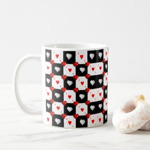Ace Red Hearts Tasse