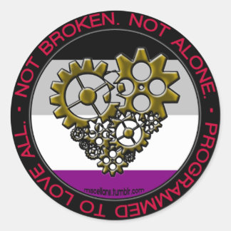 Ace Robot Pride Runder Aufkleber