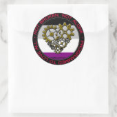 Ace Robot Pride Runder Aufkleber (Tasche)