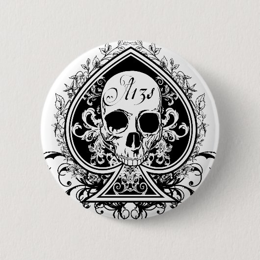 Ace Skull Button (Vorderseite)