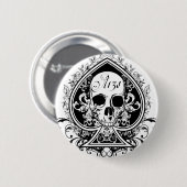 Ace Skull Button (Vorne & Hinten)