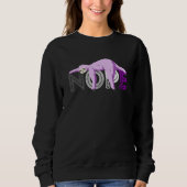 Ace Sloth Sleep Nope Asexual Flag LGBQA Asexuality Sweatshirt (Vorderseite)