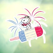 Ace Snoopy auf dem Eis-Pop Fensteraufkleber (Blatt 3)