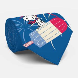 Ace Snoopy auf dem Eis-Pop Krawatte