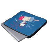 Ace Snoopy auf dem Eis-Pop Laptopschutzhülle (Vorne Knopf)