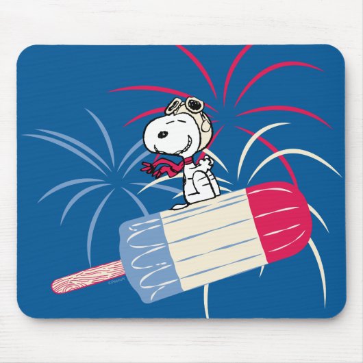 Ace Snoopy auf dem Eis-Pop Mousepad (Vorne)