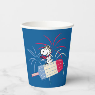 Ace Snoopy auf dem Eis-Pop Pappbecher