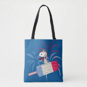 Ace Snoopy auf dem Eis-Pop Tasche (Vorderseite)