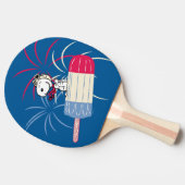 Ace Snoopy auf dem Eis-Pop Tischtennis Schläger (Seitenansicht)