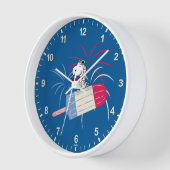 Ace Snoopy auf dem Eis-Pop Uhr (Winkel)