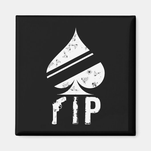 Ace Spades Funny Video Game Player Magnet (Vorne)