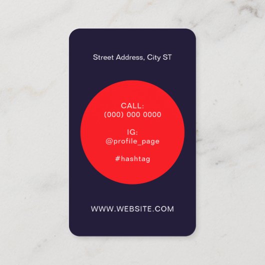 Ace spades style barbers visitenkarte (Rückseite)