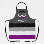 Ace-Stolz-Flag und Friedenszeichen mit einem benut Schürze (Vorderseite)