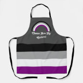 Ace-Stolz-Flag und Regenbogen mit einem benutzerde Schürze (Vorderseite)