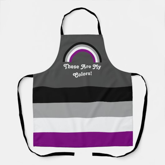 Ace-Stolz-Flag und Regenbogen mit einem benutzerde Schürze (Vorderseite)